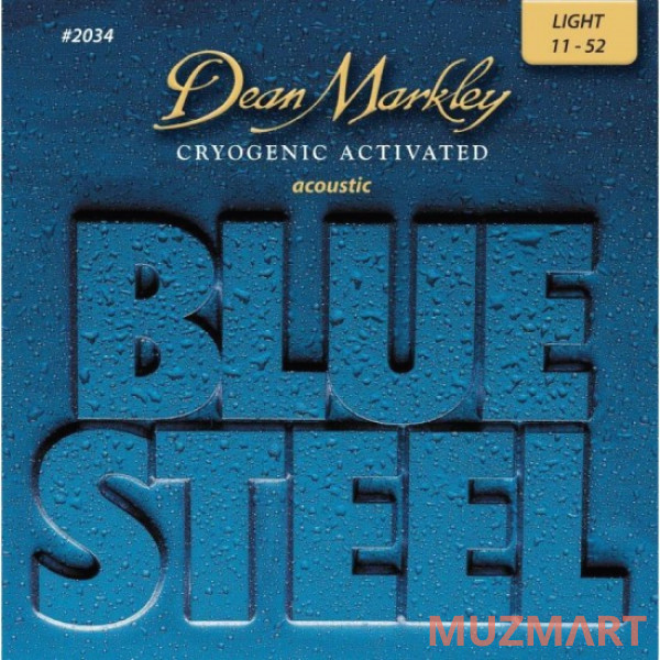Dean Markley DM2034 Blue Steel Комплект струн для акустической гитары 11-52
