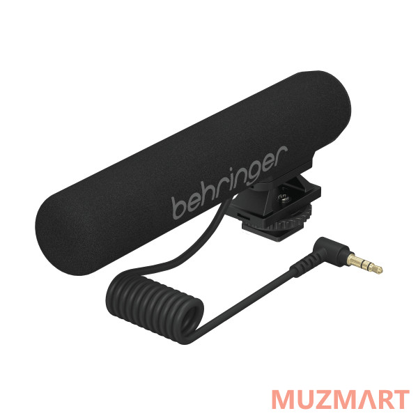 Behringer GO CAM Компактный конденсаторный накамерный микрофон-пушка, 50 Гц - 18 кГц, кабель 0,4 м