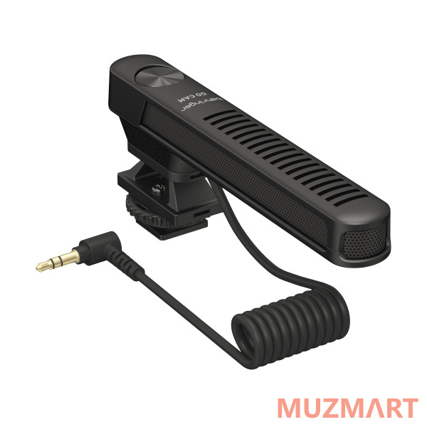 Behringer GO CAM Компактный конденсаторный накамерный микрофон-пушка, 50 Гц - 18 кГц, кабель 0,4 м