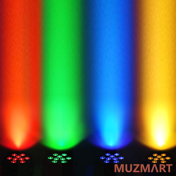 Involight LEDPAR9HEX Светодиодный прожектор RGBWA+UV 7шт. DMX-512, ИК-ДУ