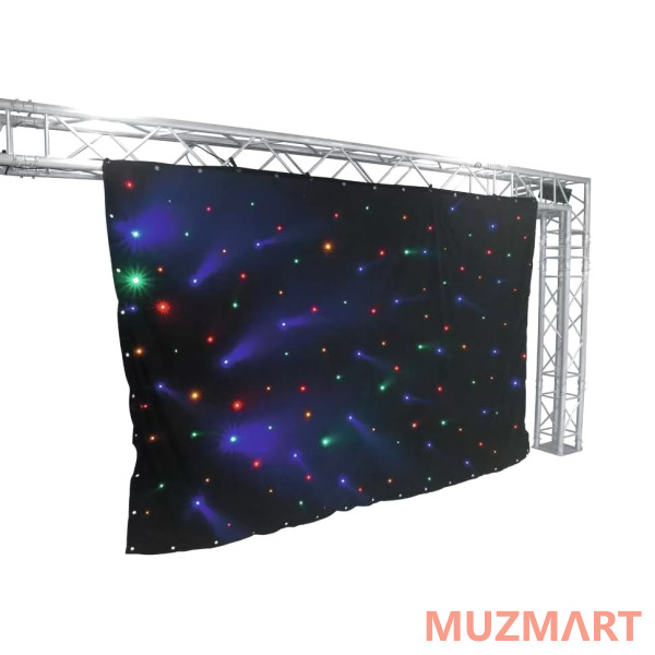 Eurolite CRT-120LEDs multicol. sound 3x2m Гибкая декоративная светодиодная панель