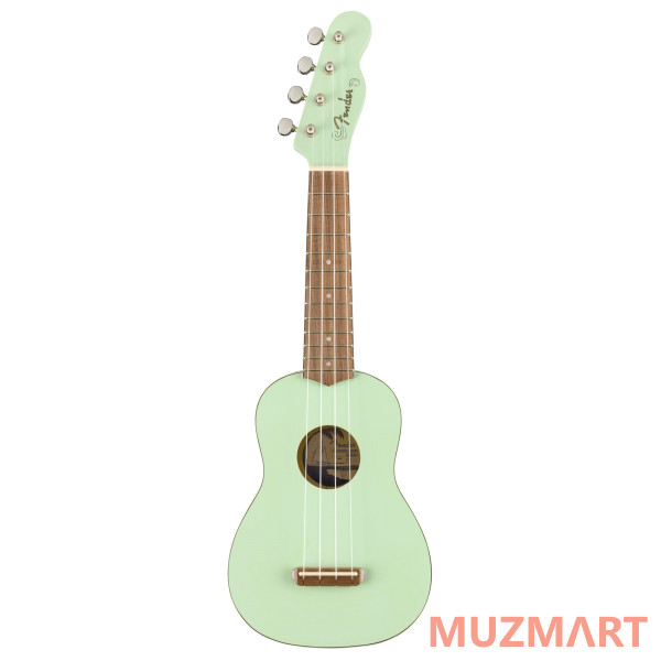 Fender VENICE Soprano Ukulele Surf Green WN Укулеле сопрано, цвет зеленый