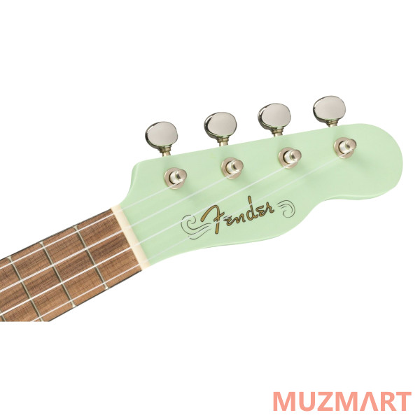 Fender VENICE Soprano Ukulele Surf Green WN Укулеле сопрано, цвет зеленый