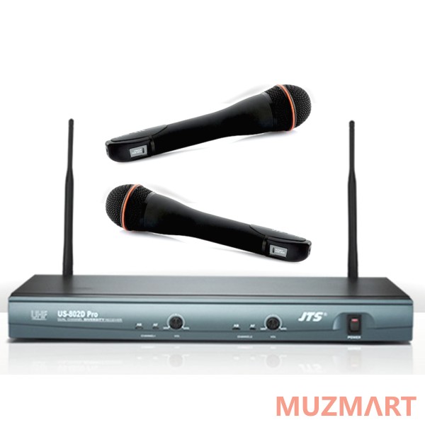 JTS US-802D PRO/MH-910X2 Радиосистема двухканальная с 2-мя ручными передатчиками