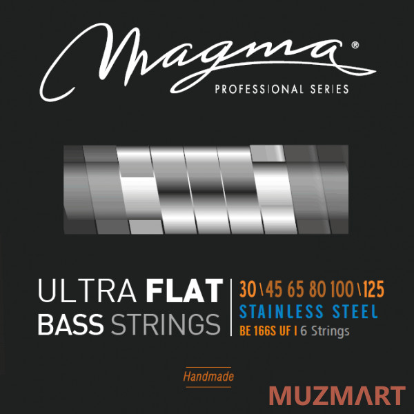 Magma Strings BE166SUF Струны с плоской обмоткой для 6-струнной бас-гитары 30-125