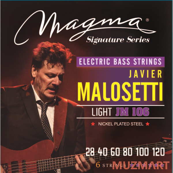 Magma Strings JM106 Струны для 6-струнной бас-гитары Javier Malosetti 28-120