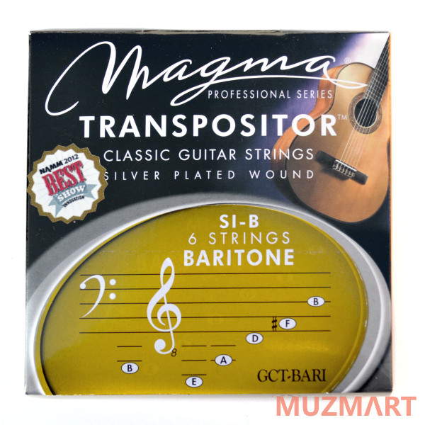 Magma Strings GCT-BARI Струны для классической гитары 1B 2#F 3D 4A 5E 6B нестандартный строй