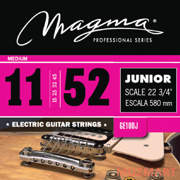 Magma Strings GE100J Струны для короткомензурной электрогитары 22 3/4" 11-52