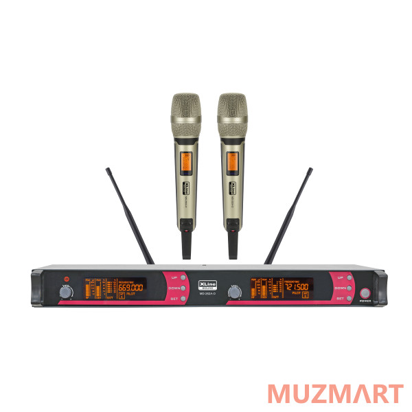 XLine MD-262A-D Радиосистема двухканальная c двумя ручными передатчиками