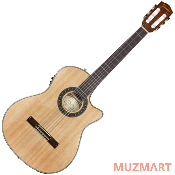 Fender CN-240SCE THINLINE NATURAL Классическая электроакустическая гитара