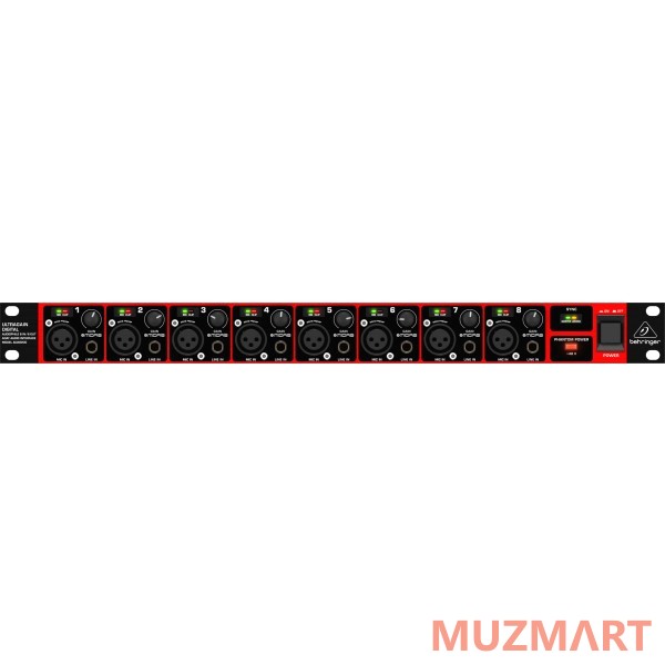 Behringer ADA8200 8-канальный ЦАП/АЦП-конвертер с 8 микрофонными предусилителями