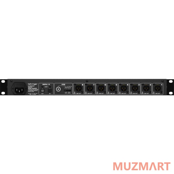 Behringer ADA8200 8-канальный ЦАП/АЦП-конвертер с 8 микрофонными предусилителями
