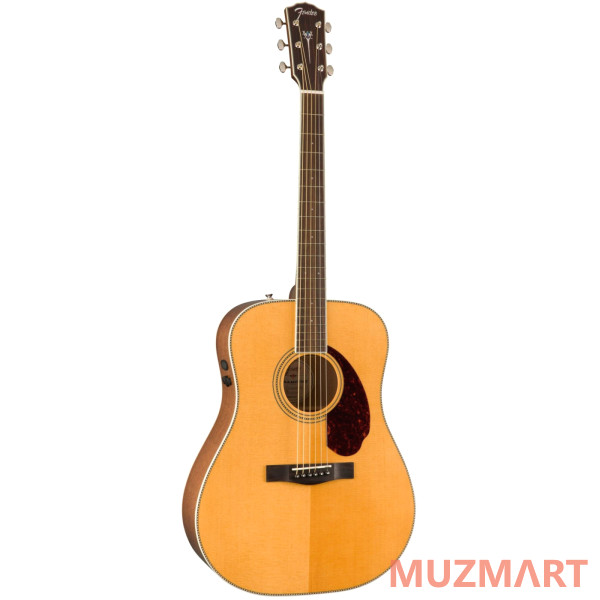 Fender PM-1E DREAD STD NAT W/CASE OV Акустическая гитара с кейсом