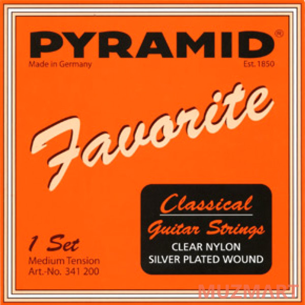 Pyramid 341200 Favorite Струны для классической гитары, среднее натяжение