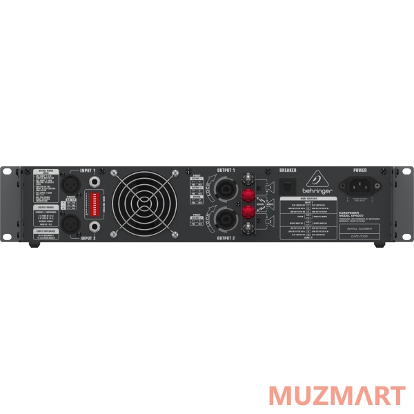 Behringer EP4000 Усилитель мощности 2-канальный