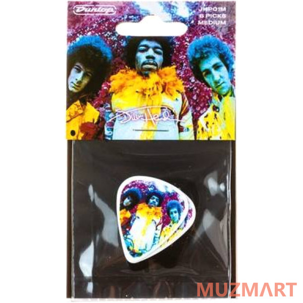 Dunlop HENDRIX EXPERIENCED-6/PLYPK Набор медиаторов, 6 шт
