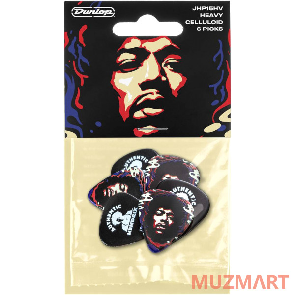 Dunlop HENDRIX STAR HAZE-6/PLYPK Набор медиаторов, 6 шт