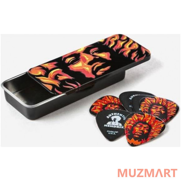 Dunlop HENDRIX VOODOO FIRE PICK TIN Набор медиаторов