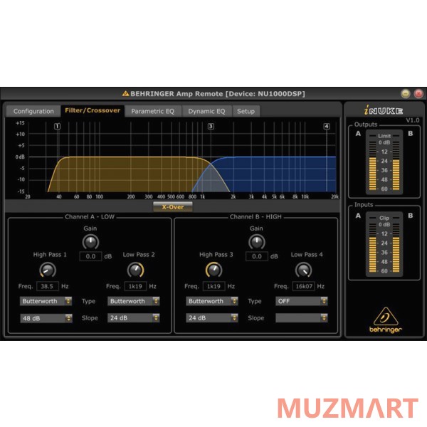 Behringer NU1000DSP Усилитель мощности