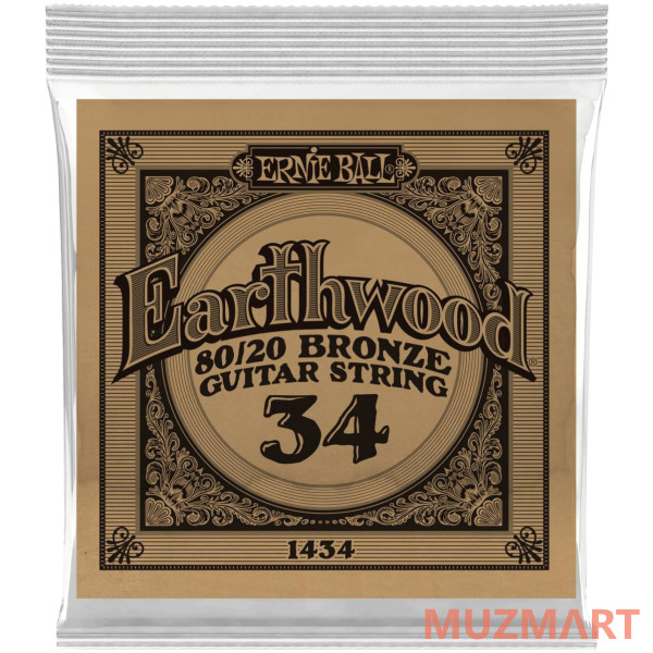 Ernie Ball 1434 Одиночная струна для электрогитары