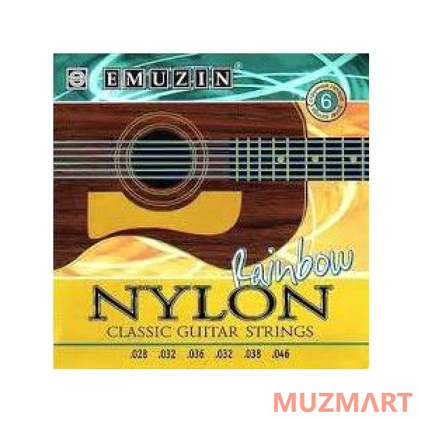 Emuzin 6С374 NYLON RAINBOW /1-3 Струны для классической гитары