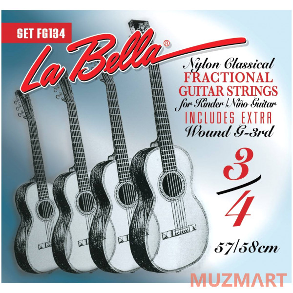 La Bella FG134 Струны для классических гитар уменьшенного размера