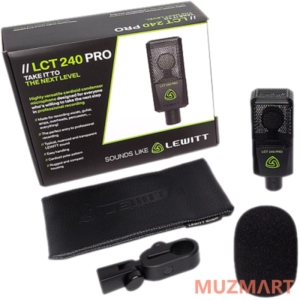 Lewitt LCT240PRO BLACK VP Студийный кардиоидный микрофон