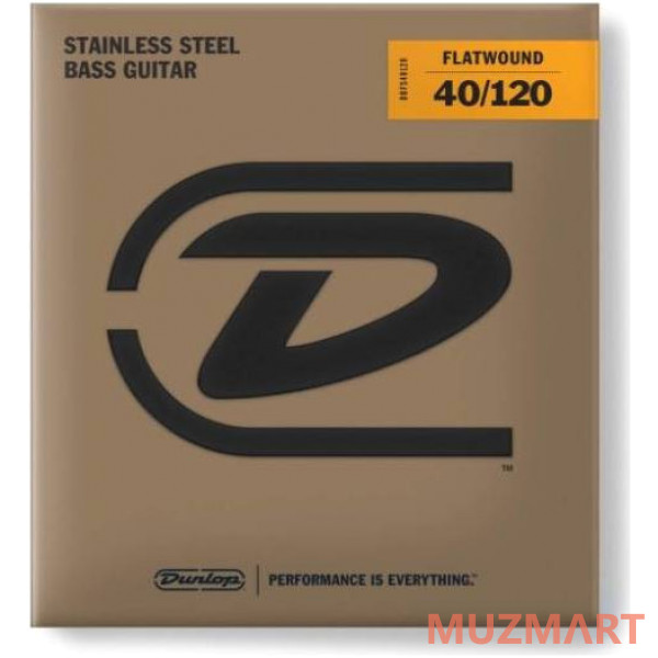 Dunlop BASS FLATWND LG SCALE 40/120-5/SET Струны для бас-гитары