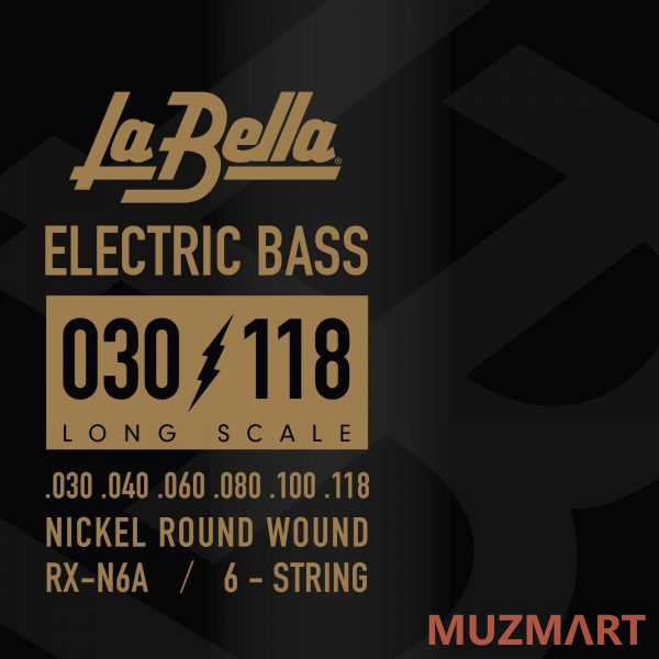 La Bella RX-N6A Струны для 6-струнной бас-гитары 30-118