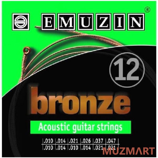 Emuzin 12А183 BRONZE Струны для 12-ти струнной акустической гитары
