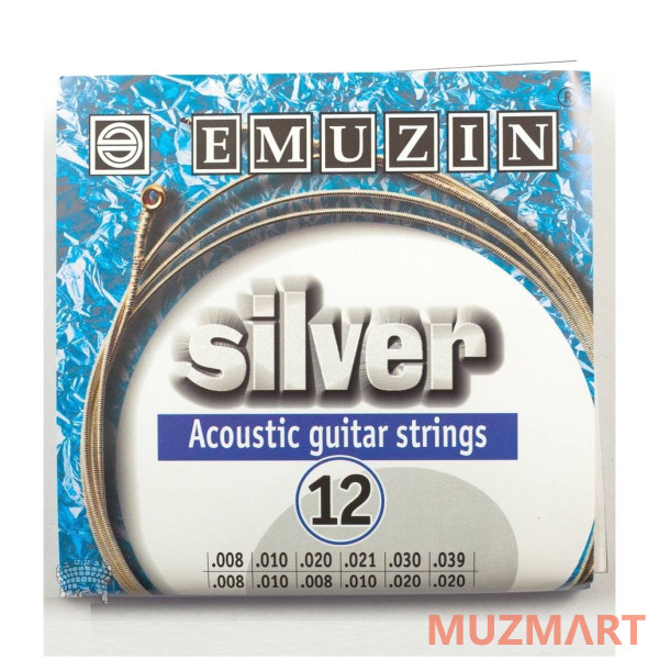 Emuzin 12А231 SILVER Струны для 12-ти струнной акустической гитары