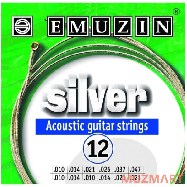 Emuzin 12А233 SILVER Струны для 12-ти струнной акустической гитары