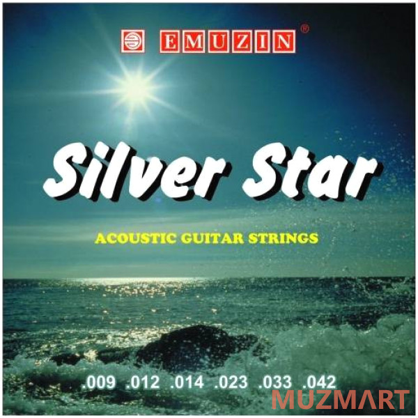 Emuzin 6СС-02 "SILVER STAR" Струны для акустической гитары