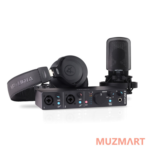 Arturia MiniFuse Recording Pack Black Комплект для звукозаписи