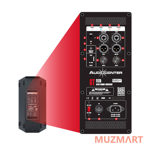 Audiocenter GT512A Активная FOH/мониторная акустическая система