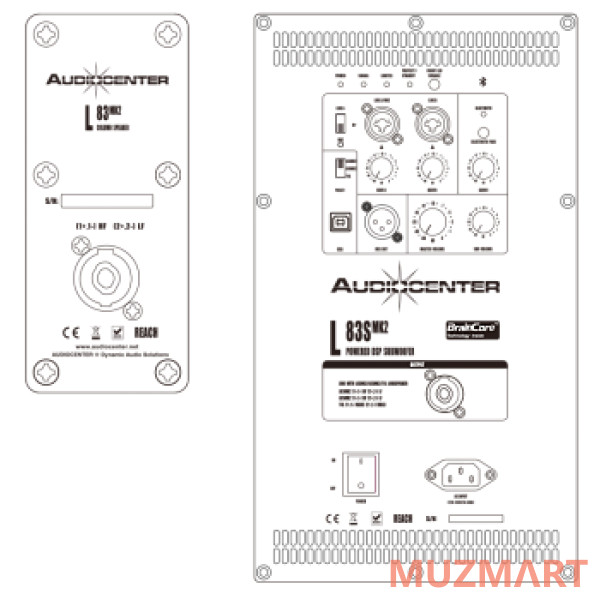 Audiocenter L83S MK2 Активный сабвуфер