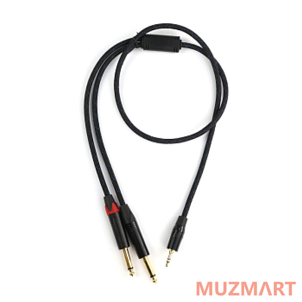 AuraSonics J35Y2J63-1 Аудио Y-кабель jack 3.5мм-2 x jack 6.3