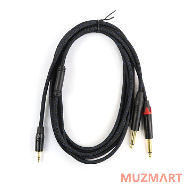AuraSonics J35Y2J63-3 Аудио Y-кабель jack 3.5мм -2 x jack 6.3