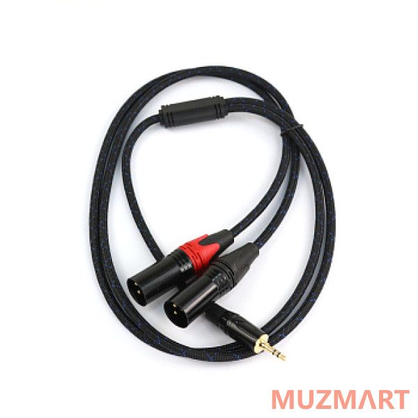 AuraSonics J35Y2XM-1-LONG Аудио Y-кабель jack 3.5 - 2 x XLR, 1м