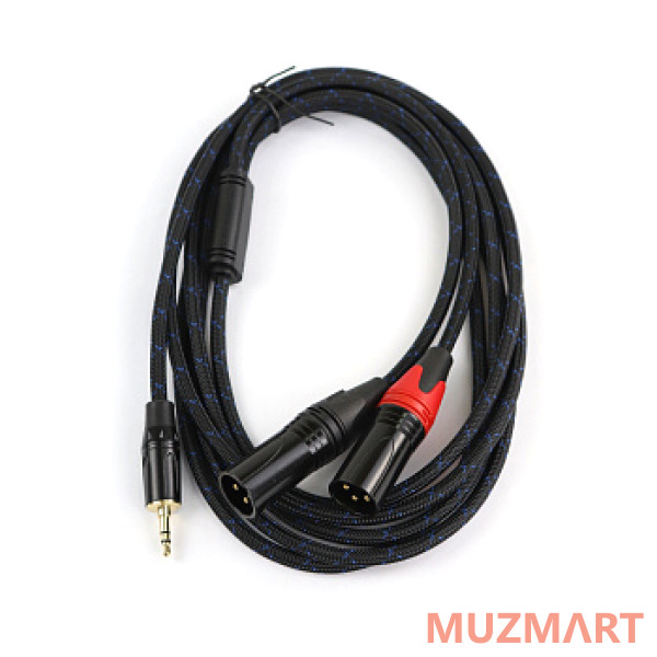 AuraSonics J35Y2XM-3 Аудио Y-кабель jack 3.5 - 2 x XLR, 3м