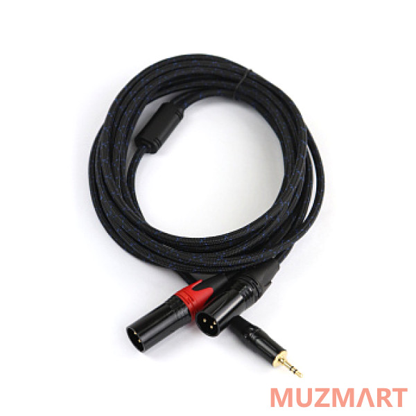 AuraSonics J35Y2XM-3-LONG Аудио Y-кабель jack 3.5 - 2 x XLR, 3м