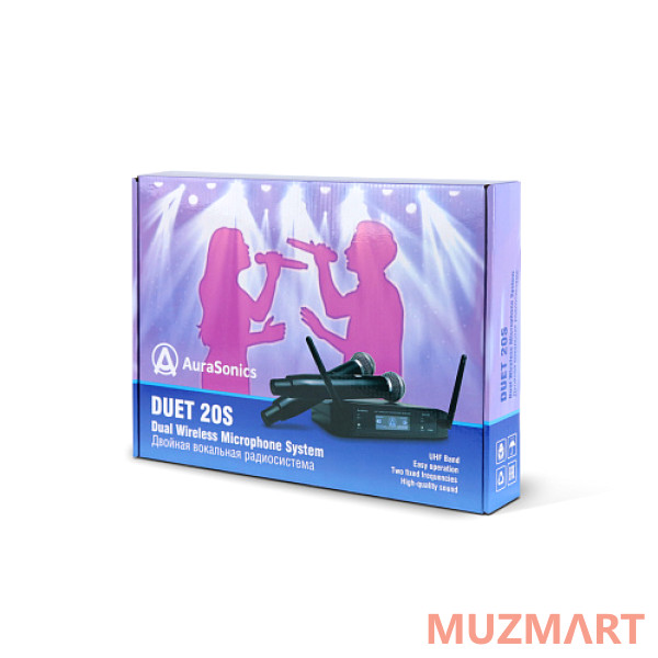 AuraSonics DUET 20S1 двойная радиосистема с ручными передатчиками