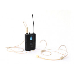 AuraSonics STAGE 200DBT Передатчик поясной, цифровой для приёмников STAGE 201/202DR, с головной гарнитурой