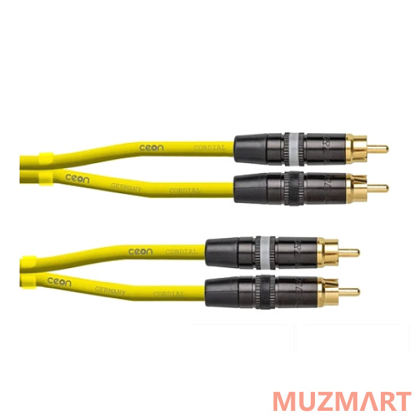 Cordial CEON DJ RCA 0,6 Y Аудио кабель 2xRCA male—2xRCA male, 0.6 м