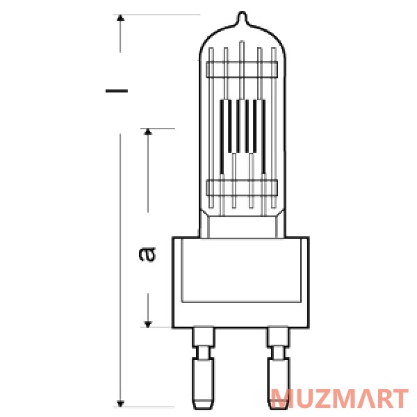 Osram 64777 Лампа галогенная 230V/2000W