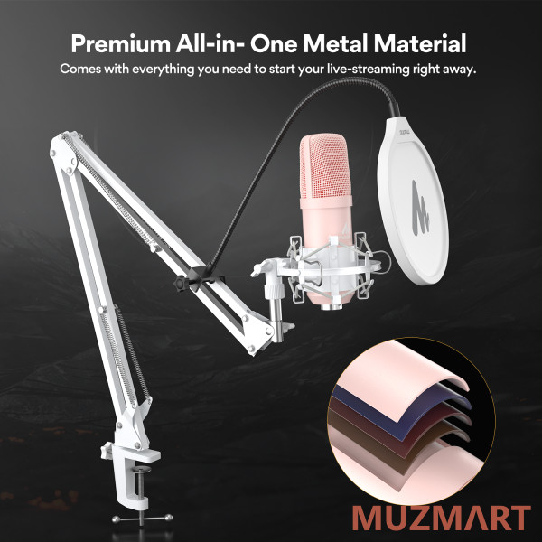 Maono AU-A04E (pink) USB-микрофон, конденсаторный кардиоидный
