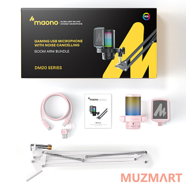Maono DGM20S (pink) Конденсаторный USB микрофон