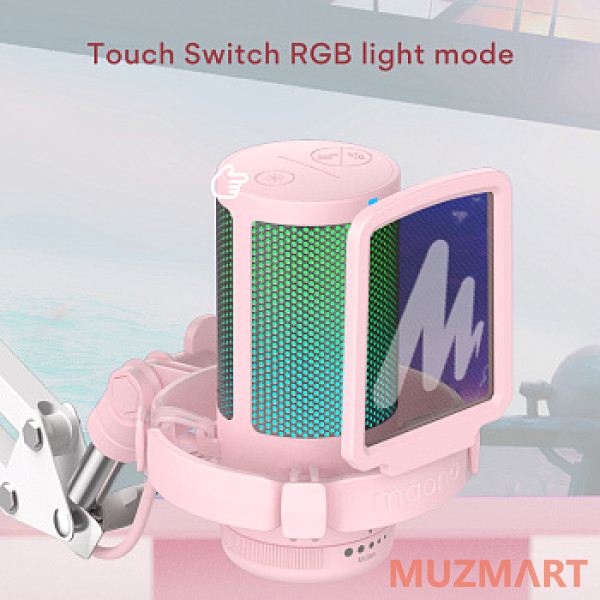 Maono DGM20S (pink) Конденсаторный USB микрофон