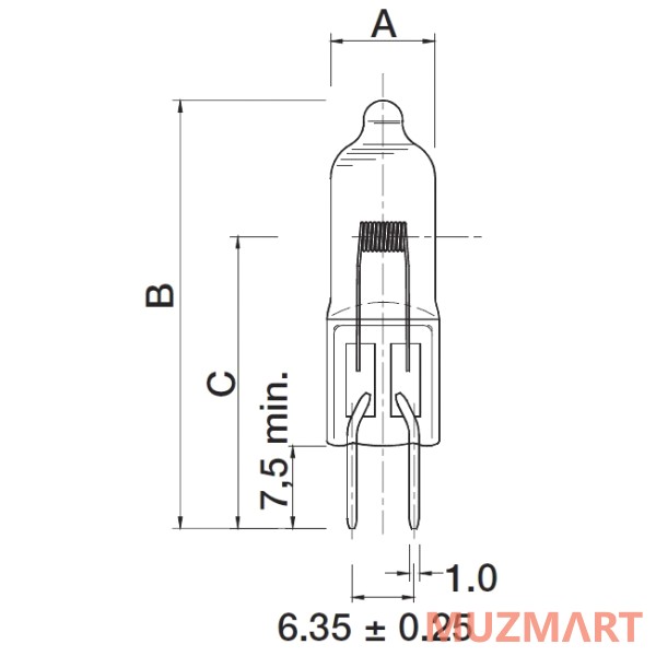 Sylvania BRL 0061300 Лампа галогенная 12V/50W