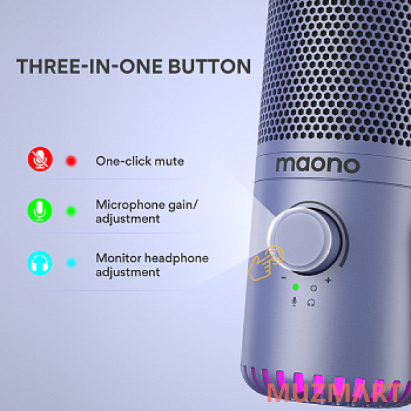 Maono DM30 (purple) Конденсаторный USB микрофон